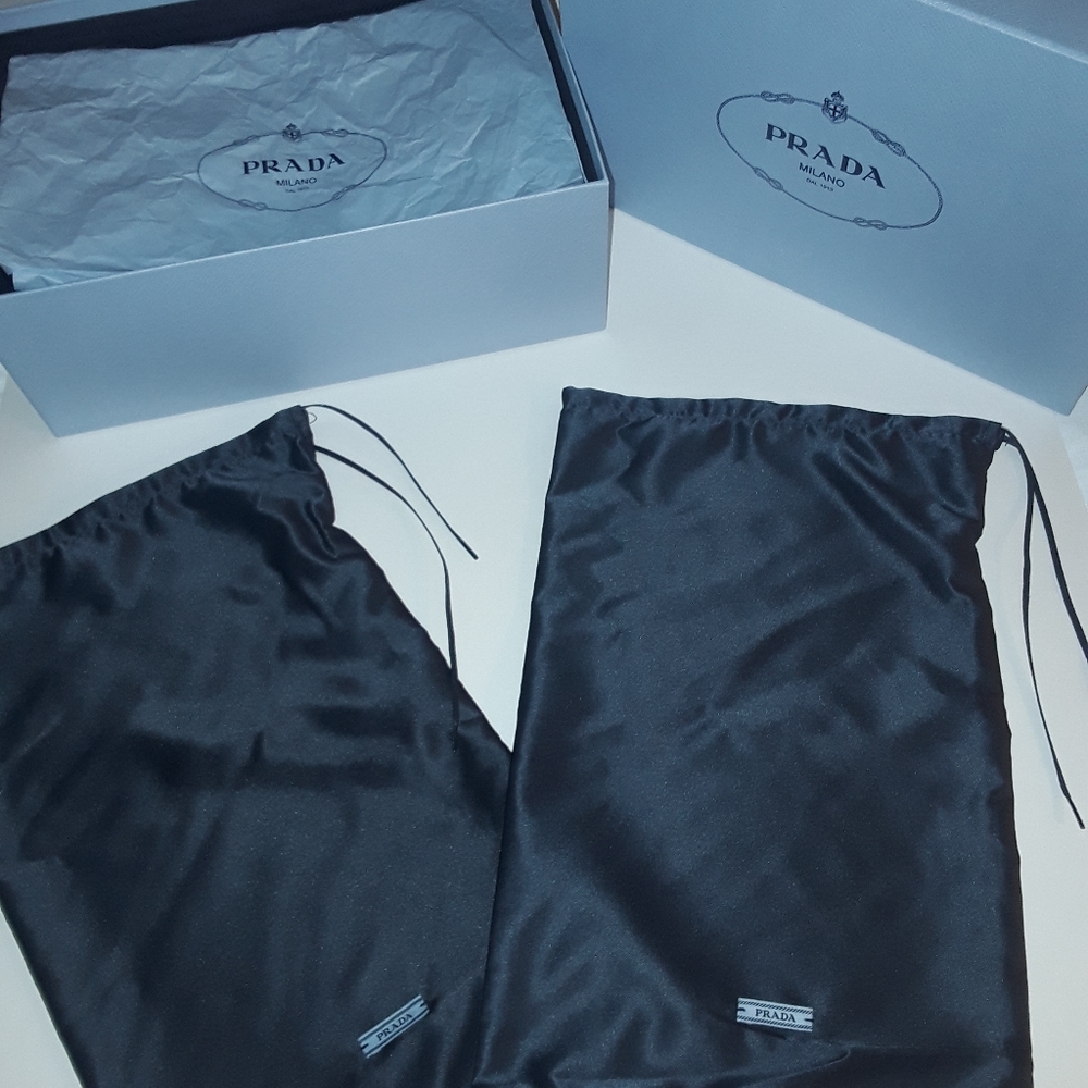 PRADA MILANO Shoe Box with Dusters